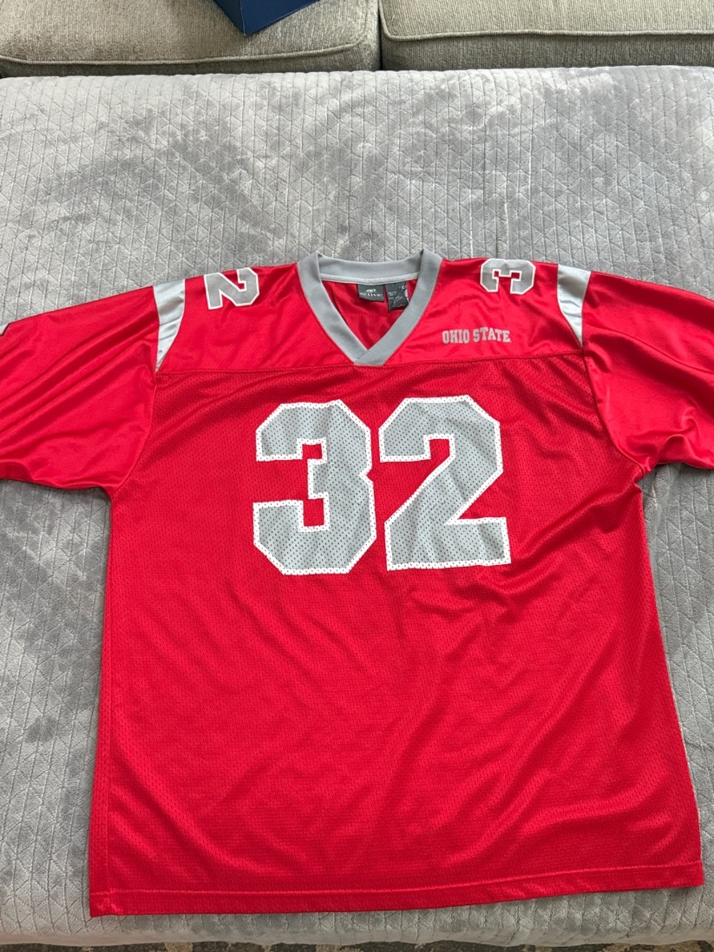 Ohio State #32 Red Football Jersey